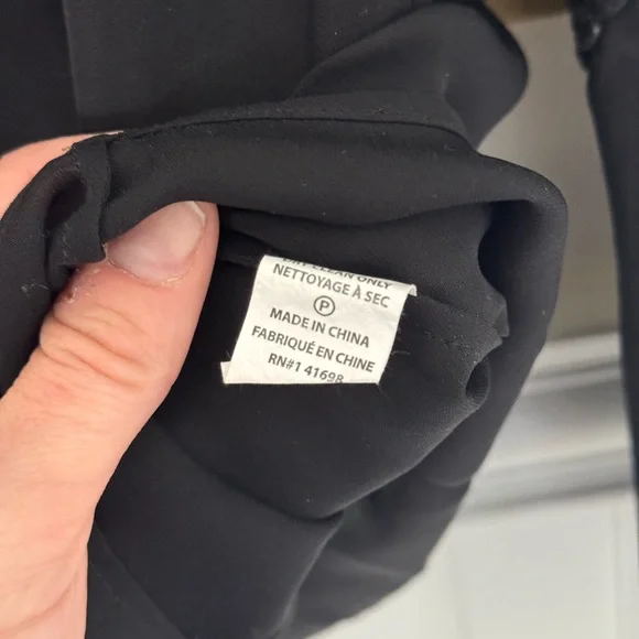 RAMY BROOK Embroidered Split Neck Blouse Black Silk Flowy Sleeve Size Sm - Picture 4 of 6